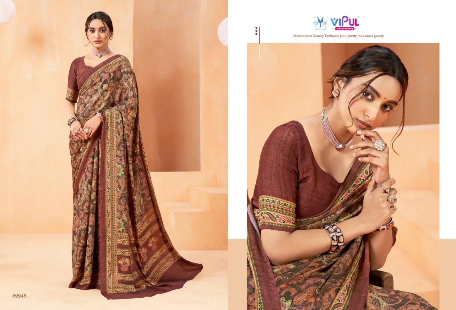 Antique Royal Vol 14 By Vipul Crewa Georgette Saree Suppliers In India